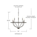 CAPITAL LIGHTING, GREYSON CHANDELIER, CHANDELIER LIGHT