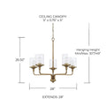 CAPITAL LIGHTING, COLTON CHANDELIER, CHANDELIER LIGHT