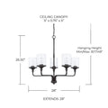 CAPITAL LIGHTING, COLTON CHANDELIER, CHANDELIER LIGHT