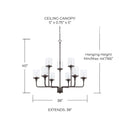 CAPITAL LIGHTING, COLTON CHANDELIER, CHANDELIER LIGHT