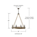 CAPITAL LIGHTING, TYBEE CHANDELIER, CHANDELIER LIGHT