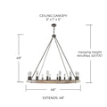 CAPITAL LIGHTING, AUSTIN CHANDELIER, CHANDELIER LIGHT