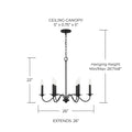 CAPITAL LIGHTING, VINCENT CHANDELIER, CHANDELIER LIGHT