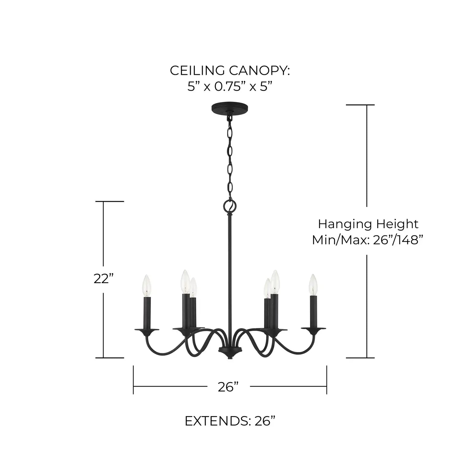 CAPITAL LIGHTING, VINCENT CHANDELIER, CHANDELIER LIGHT