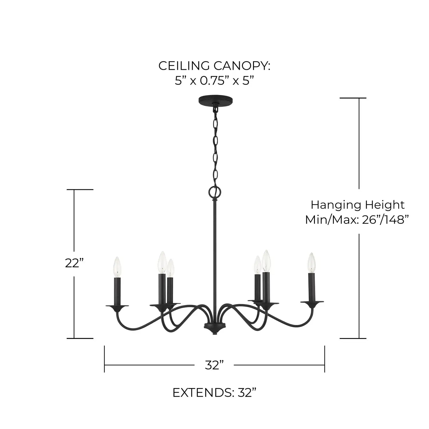 CAPITAL LIGHTING, VINCENT CHANDELIER, CHANDELIER LIGHT