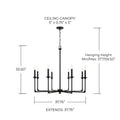 CAPITAL LIGHTING, CLINT CHANDELIER, CHANDELIER LIGHT