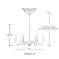 CAPITAL LIGHTING, DEMI CHANDELIER, CHANDELIER LIGHT
