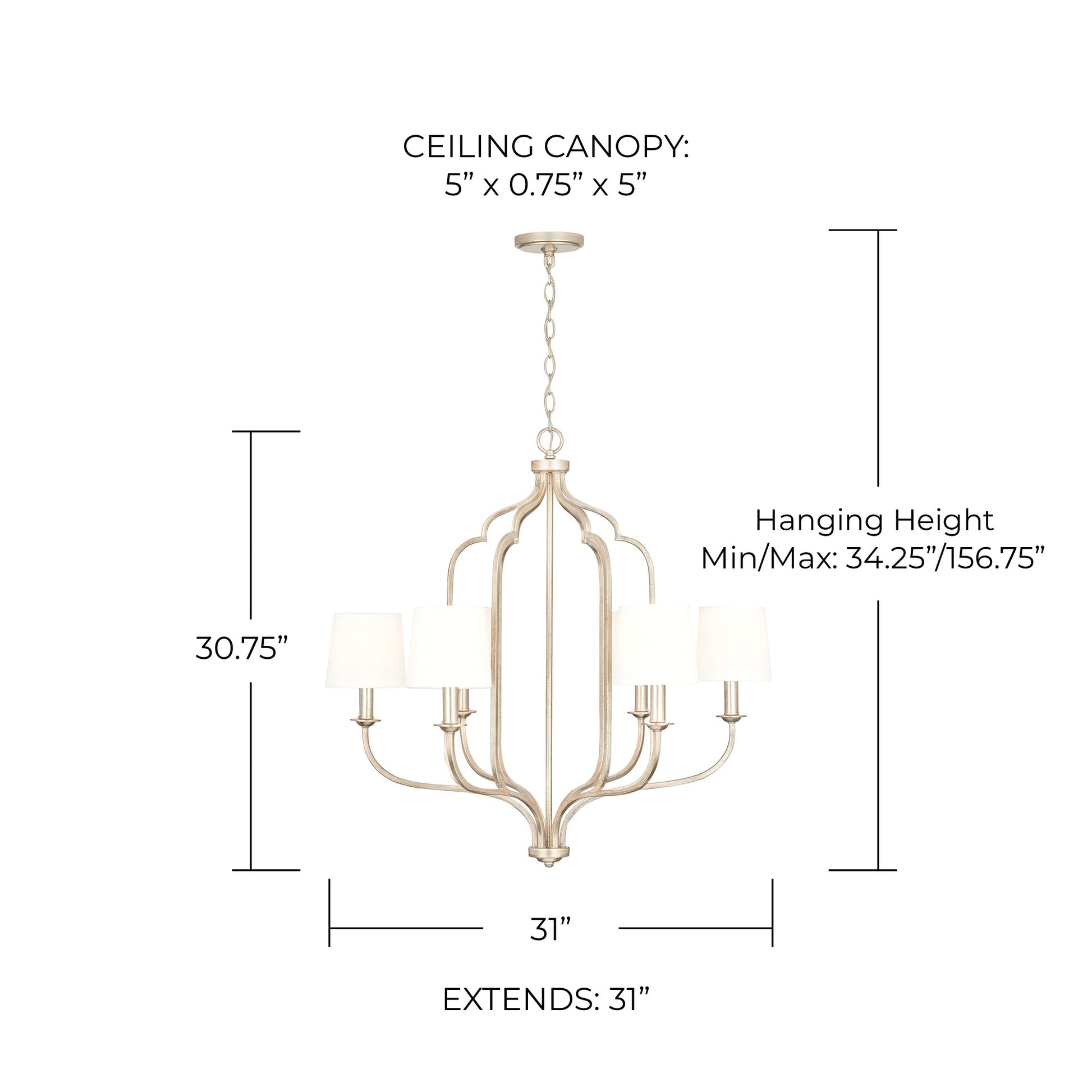CAPITAL LIGHTING, OPHELIA CHANDELIER, CHANDELIER LIGHT