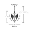 CAPITAL LIGHTING, BENTLEY CHANDELIER, CHANDELIER LIGHT