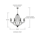 CAPITAL LIGHTING, BENTLEY CHANDELIER, CHANDELIER LIGHT