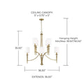 CAPITAL LIGHTING, ABBIE CHANDELIER, CHANDELIER LIGHT