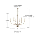 CAPITAL LIGHTING, BREIGH CHANDELIER, CHANDELIER LIGHT