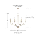 CAPITAL LIGHTING, BREIGH CHANDELIER, CHANDELIER LIGHT