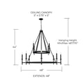 CAPITAL LIGHTING, OGDEN CHANDELIER, CHANDELIER LIGHT