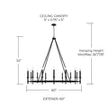 CAPITAL LIGHTING, OGDEN CHANDELIER, CHANDELIER LIGHT