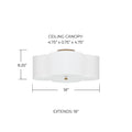 CAPITAL LIGHTING, QUINN SEMI-FLUSH, SEMI FLUSH MOUNT LIGHT