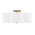 CAPITAL LIGHTING, QUINN SEMI-FLUSH, SEMI FLUSH MOUNT LIGHT