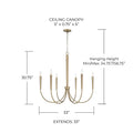 CAPITAL LIGHTING, HOLDEN CHANDELIER, CHANDELIER LIGHT
