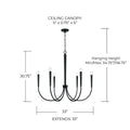 CAPITAL LIGHTING, HOLDEN CHANDELIER, CHANDELIER LIGHT