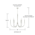 CAPITAL LIGHTING, HOLDEN CHANDELIER, CHANDELIER LIGHT