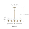 CAPITAL LIGHTING, BAKER CHANDELIER, CHANDELIER LIGHT