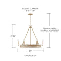 CAPITAL LIGHTING, FINN CHANDELIER, CHANDELIER LIGHT