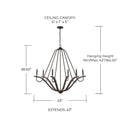 CAPITAL LIGHTING, CLIVE CHANDELIER, CHANDELIER LIGHT