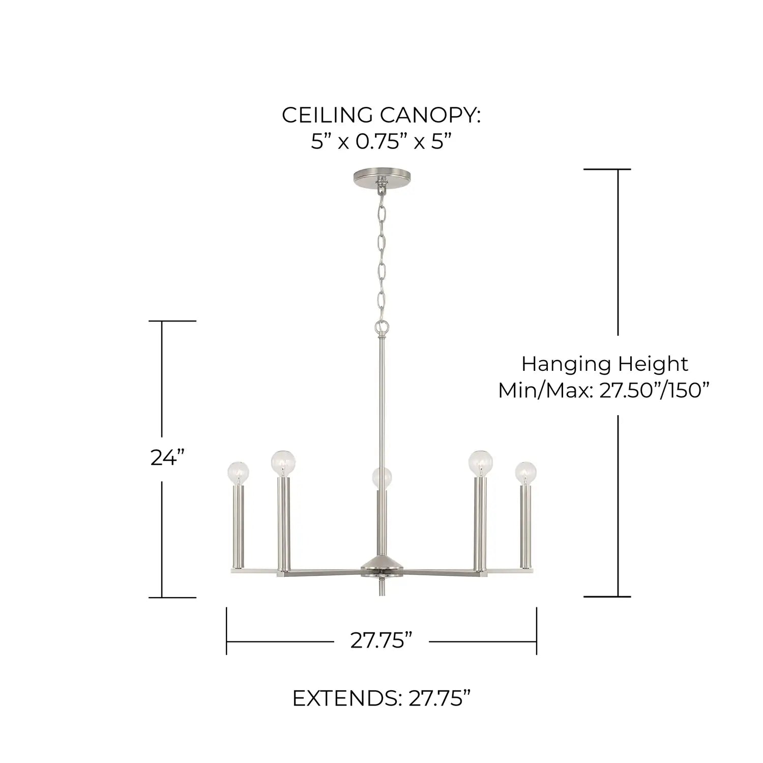 CAPITAL LIGHTING, PORTMAN CHANDELIER, CHANDELIER LIGHT