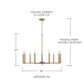 CAPITAL LIGHTING, PORTMAN CHANDELIER, CHANDELIER LIGHT
