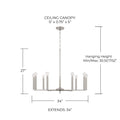 CAPITAL LIGHTING, PORTMAN CHANDELIER, CHANDELIER LIGHT