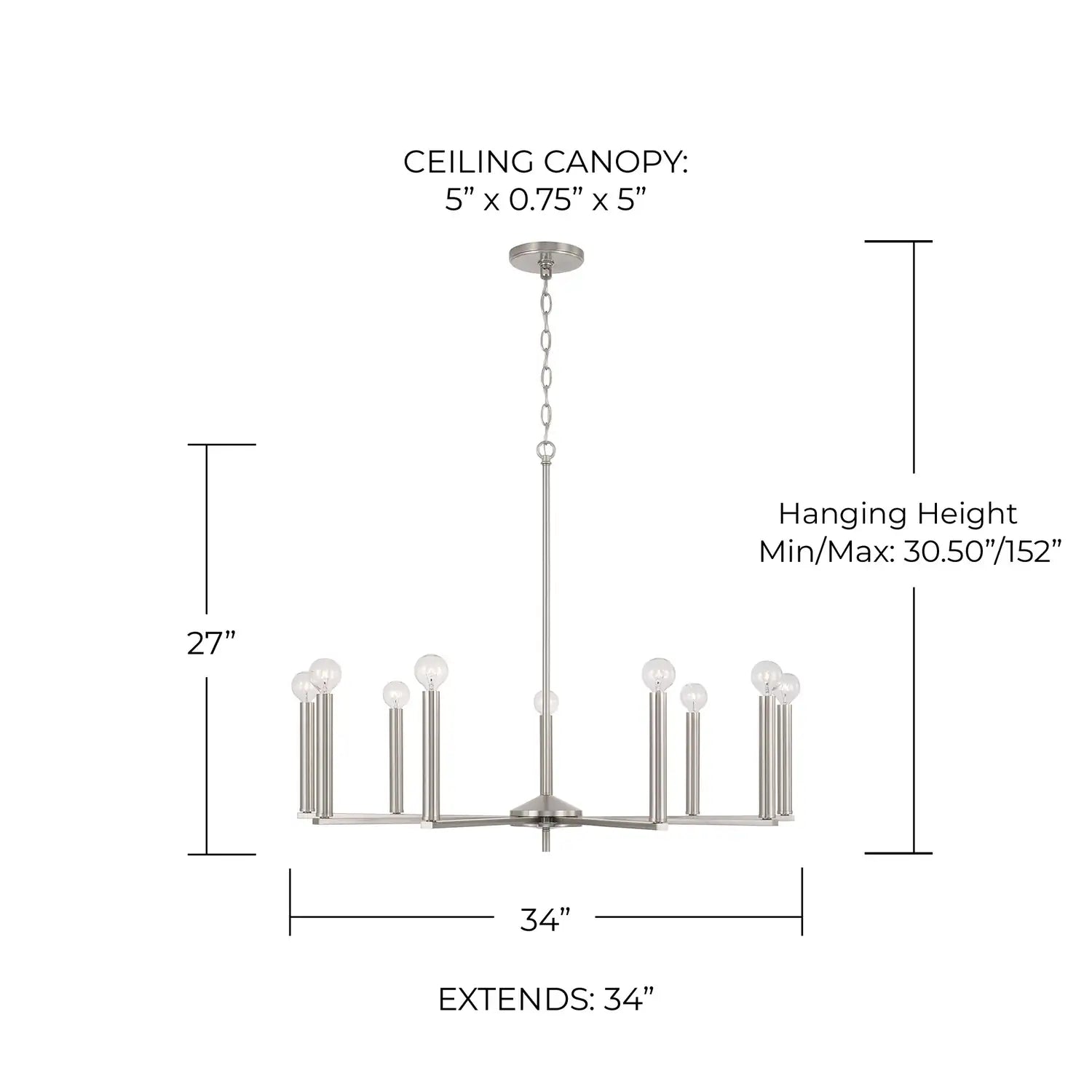 CAPITAL LIGHTING, PORTMAN CHANDELIER, CHANDELIER LIGHT