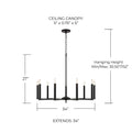 CAPITAL LIGHTING, PORTMAN CHANDELIER, CHANDELIER LIGHT