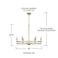 CAPITAL LIGHTING, FULLER CHANDELIER, CHANDELIER LIGHT