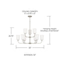 CAPITAL LIGHTING, LAWSON CHANDELIER, CHANDELIER LIGHT
