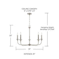 CAPITAL LIGHTING, PRESLEY CHANDELIER, CHANDELIER LIGHT