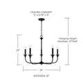 CAPITAL LIGHTING, PRESLEY CHANDELIER, CHANDELIER LIGHT