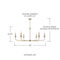 CAPITAL LIGHTING, PRESLEY CHANDELIER, CHANDELIER LIGHT