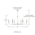 CAPITAL LIGHTING, PRESLEY CHANDELIER, CHANDELIER LIGHT