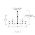 CAPITAL LIGHTING, PRESLEY CHANDELIER, CHANDELIER LIGHT