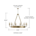 CAPITAL LIGHTING, NOLE CHANDELIER, CHANDELIER LIGHT