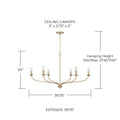 CAPITAL LIGHTING, DOLAN CHANDELIER, CHANDELIER LIGHT
