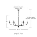 CAPITAL LIGHTING, DOLAN CHANDELIER, CHANDELIER LIGHT