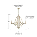 CAPITAL LIGHTING, CLAIRE CHANDELIER, CHANDELIER LIGHT