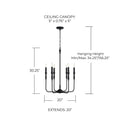 CAPITAL LIGHTING, PALOMA CHANDELIER, CHANDELIER LIGHT