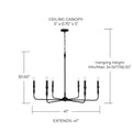 CAPITAL LIGHTING, PALOMA CHANDELIER, CHANDELIER LIGHT