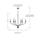 CAPITAL LIGHTING, WILDER CHANDELIER, CHANDELIER LIGHT
