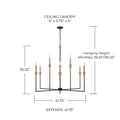 CAPITAL LIGHTING, AVANT CHANDELIER, CHANDELIER LIGHT