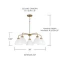 CAPITAL LIGHTING, ROSS CHANDELIER, CHANDELIER LIGHT