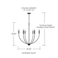 CAPITAL LIGHTING, ANSLEY CHANDELIER, CHANDELIER LIGHT