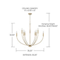 CAPITAL LIGHTING, ANSLEY CHANDELIER, CHANDELIER LIGHT